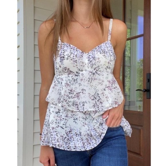 CAbi Tops - CAbi 272 Teired Purple Tank Top SZ Large